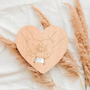 Wooden Baby Keepsake Sign – Engraved Newborn Gift for Parents